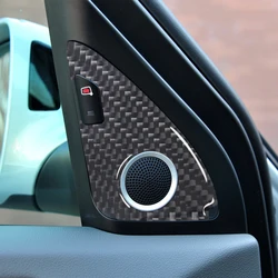 Door Side Tweeter Speaker Trim Sticker Decorative Carbon Fiber Car Accessories for Audi Q5 2009-2017 Without Navigation System