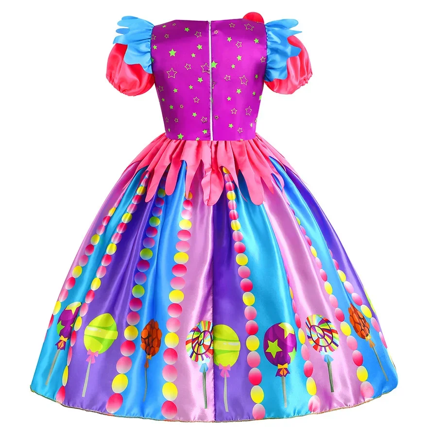 Purim Costumes for Kids Carnival Candy Dress Lollipop Girls Clothing Princess Festival Party Kids Fancy Costume 3-10Y