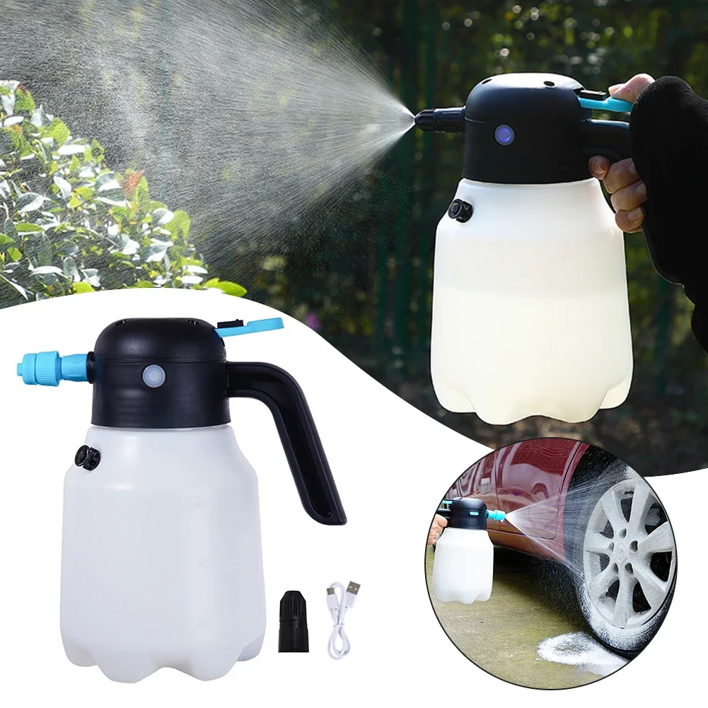 1.8L Cordless Electric Foam Sprayers Battery Powered Handheld Foamer For Home Use