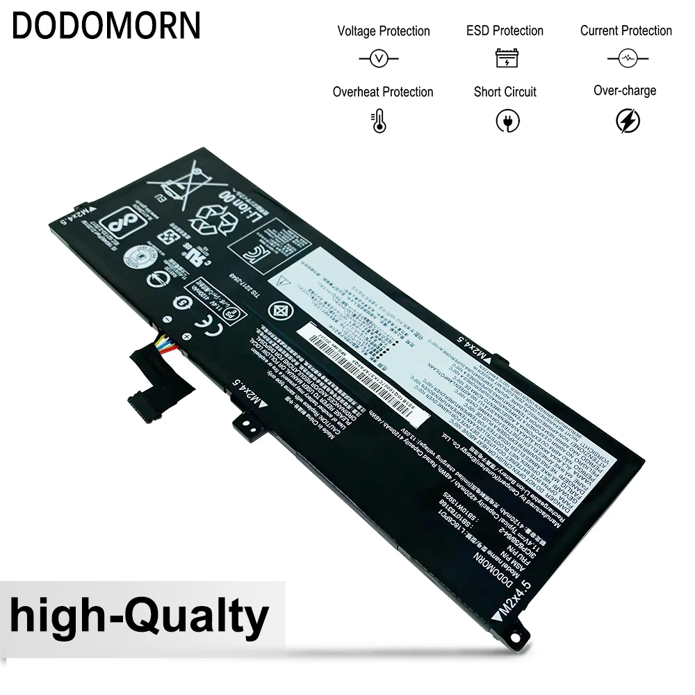 

Аккумулятор для ноутбука DODOMORN для Lenovo ThinkPad X390, X395, X13 1-го поколения (2020), для серии Lenovo TP00106A TP00106B TP00106C