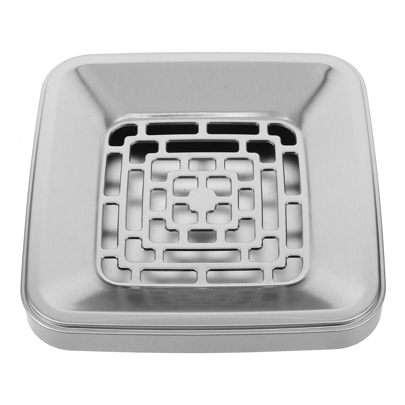

1pc Stainless Steel Commercial Garbage Can Replacement Lid Waste Container Top Outdoor Trash Lid Replacements Windproof