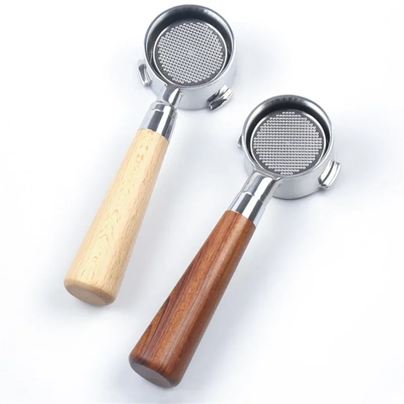 51 mm 2-Ohr-Siebträger aus Edelstahl ohne Boden für Delonghi EC200/EC221/EC310/EC330//ECP35.31/ECP36.31 Delonghi Kaffeemaschine