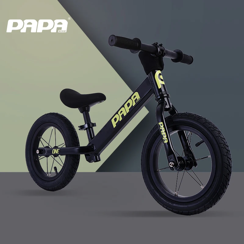 

Papa 12” Sport Bike Toddler Balance Bike for 2-3 Boys Girls Early Learning Interactive Push Bicycle with Steady Balancing