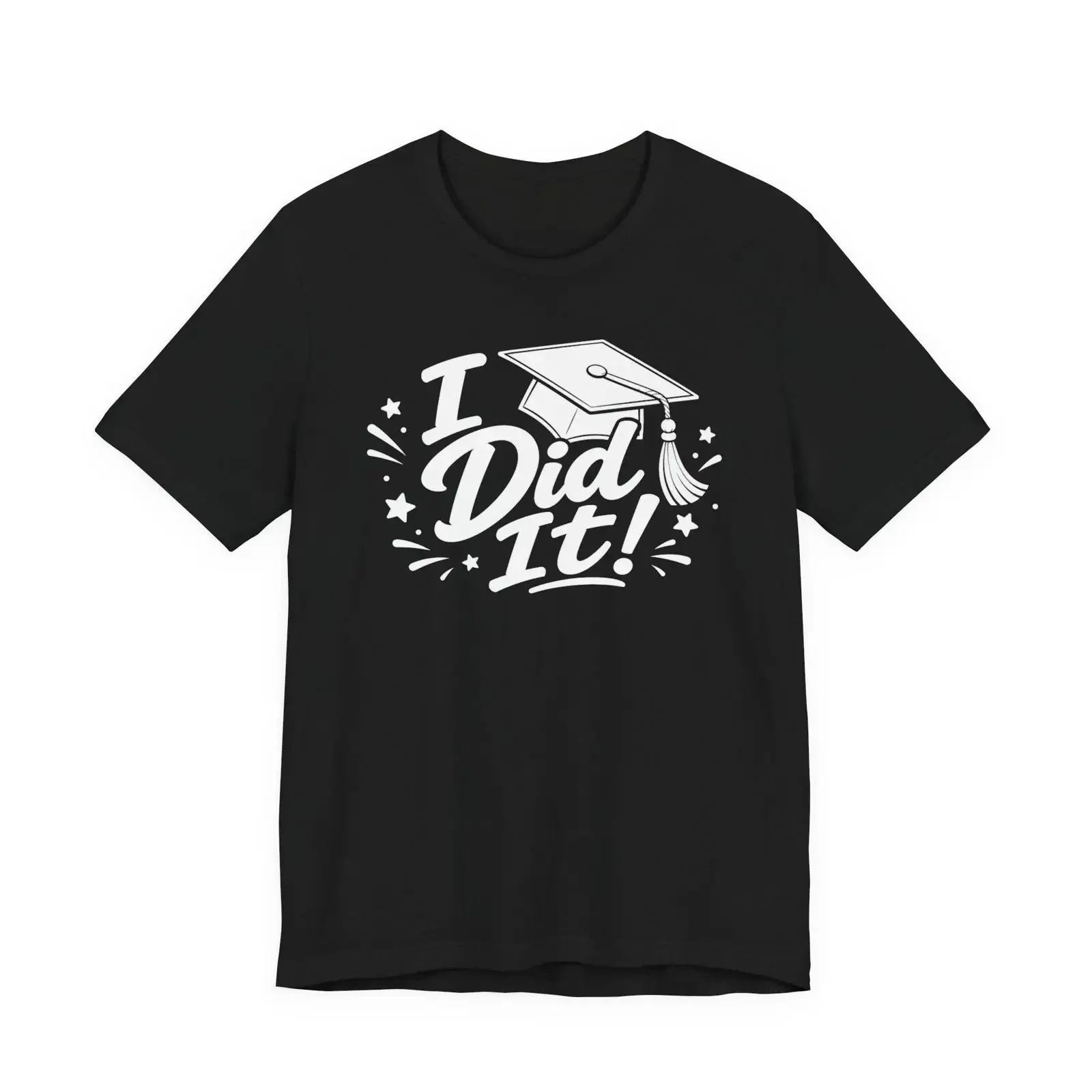 I Did It Graduation T Shirt School Celebration  vintage Washed Breathable Unisex Versatile graphic streetwear