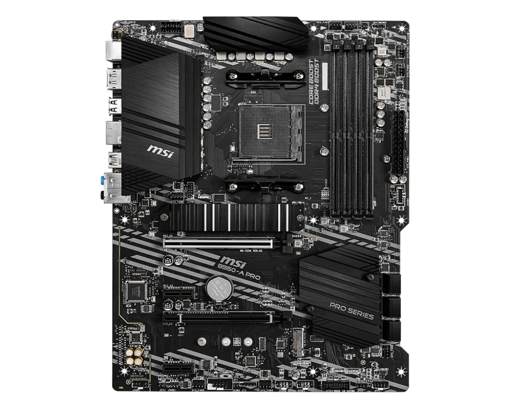 MSI B550 Motherboard B550-A PRO Motherboard Socket AM4 DDR4 128GB M.2 ATX Support Ryzen 5700 Ryzen 5600 5300 4300 4100 3600