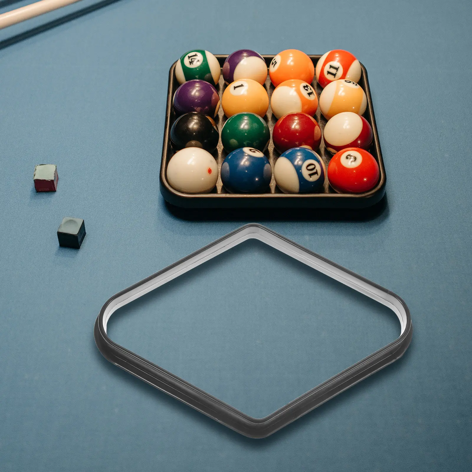 

Billiard Ball Storage Rack Reinforced Rhomb Billiard Holder Plastic Pool Table Accessory Snooker Balls Frame Organizer