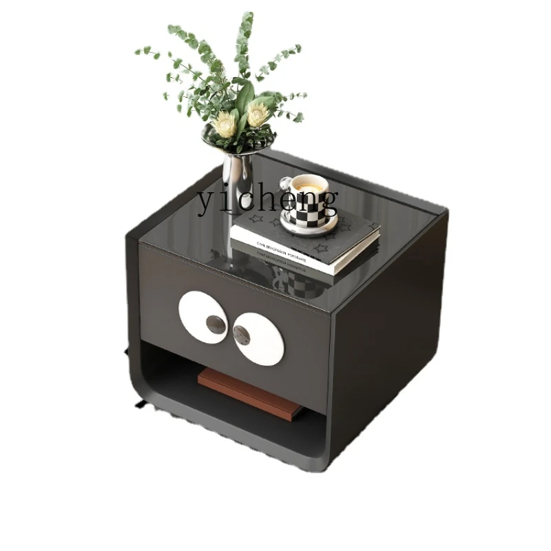 Zk  Bedside Table Creative Fashion Installation-Free Cartoon Cute Living Room Storage Small Side Cabinet kawaii decor