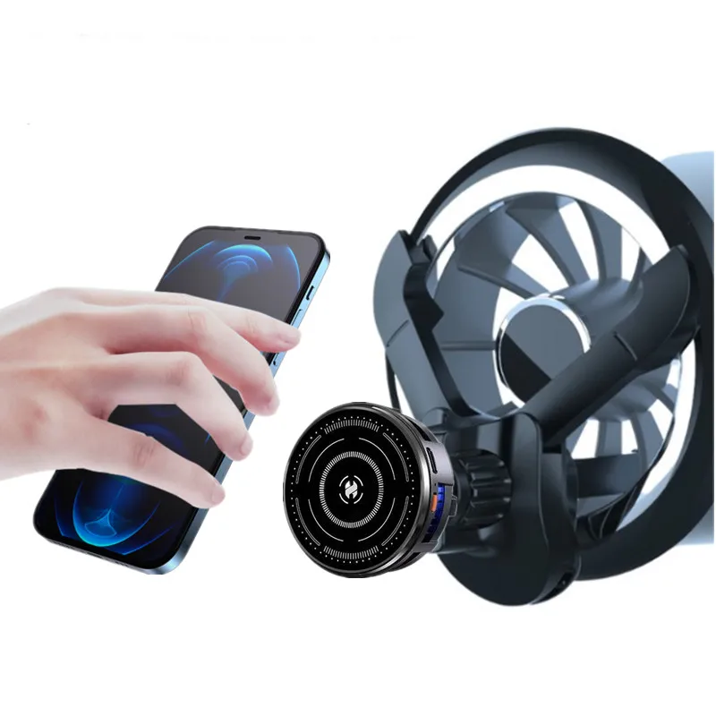 support-magnetique-de-telephone-pour-voiture-avec-ventilateur-de-refroidissement-et-fixation-sur-grille-d'aeration-pour-magsafe-iphone-17-samsung