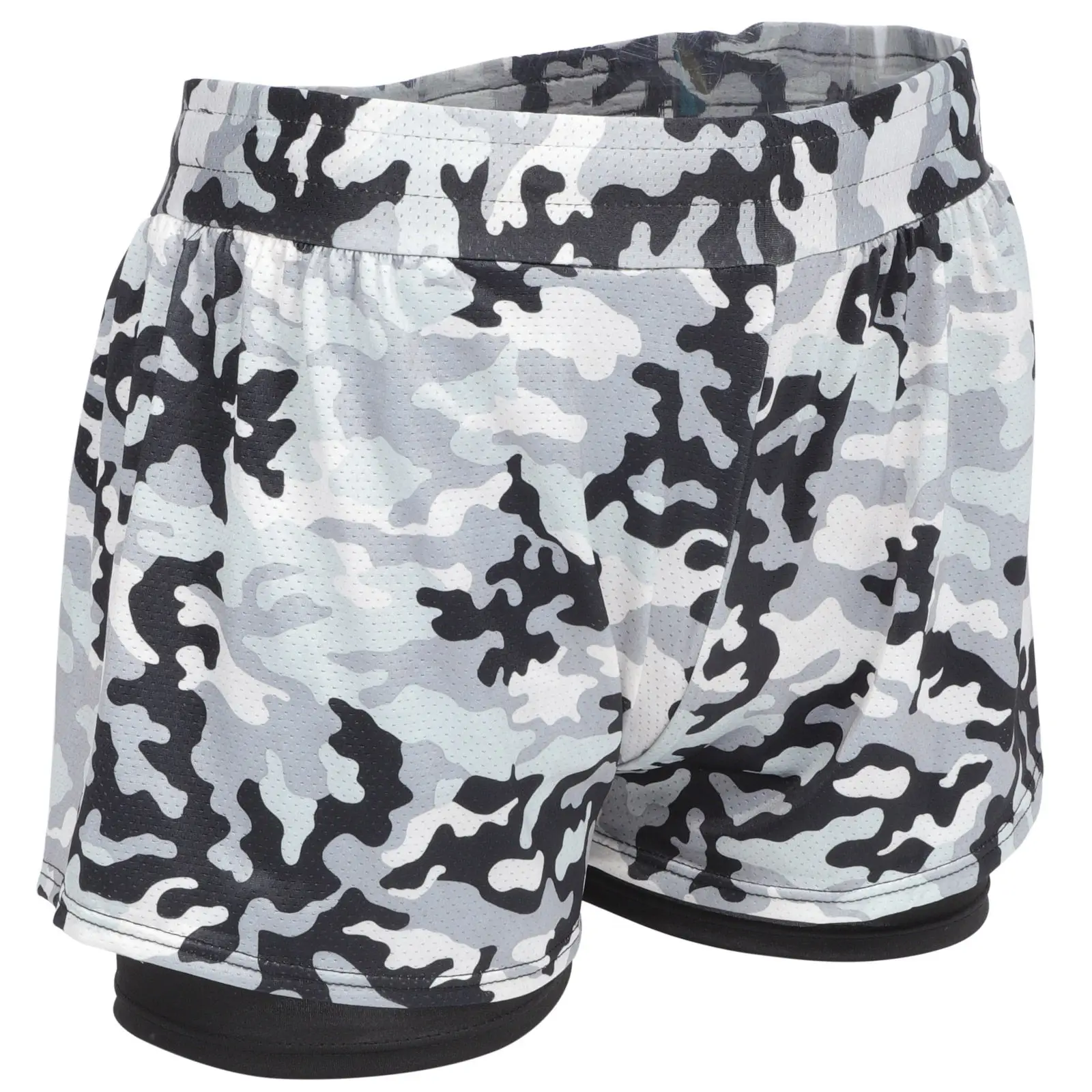 

Мужские двухслойные плавки-шорты с быстросохнущей дышащей тканью, на подкладке, для летнего плавания