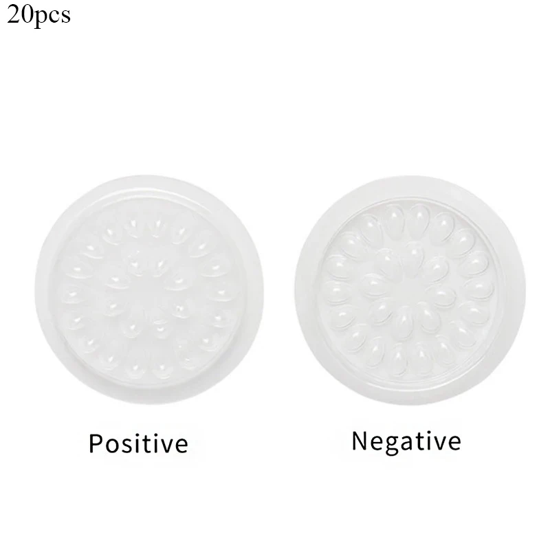 20/100 stücke Wimpern Kleber Ständer Halter Wimpern Verlängerung Liefert Klebstoff Palette Kunststoff Dichtung Auge Wimpern Kleber Pads Make-Up-Tool