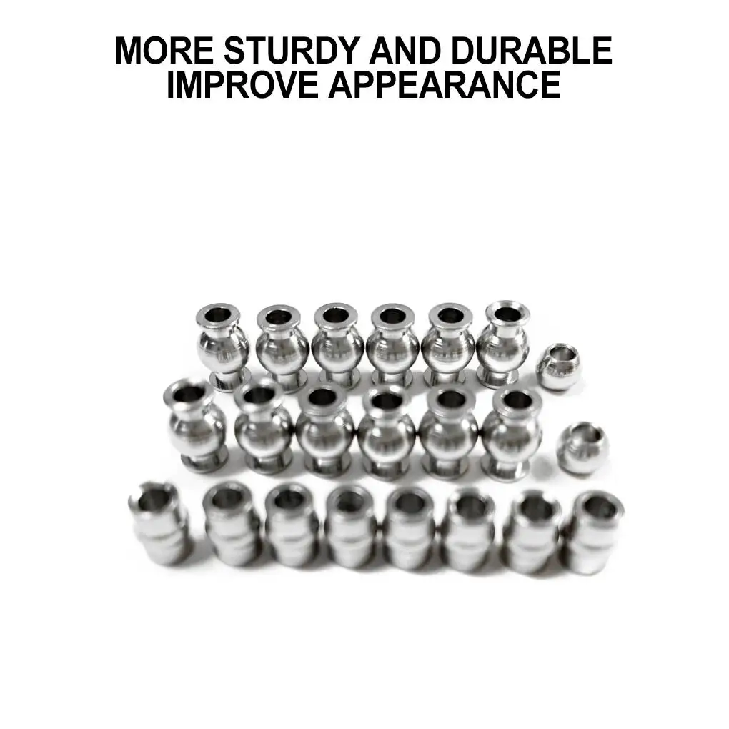 RCGOFOLLOW Steel Ball Stud RC Upgrade Part Rc Ball Stud For 1/10 ARRMA SENTON 3S RC Car Part RC Car Accessories Silver - Image 6