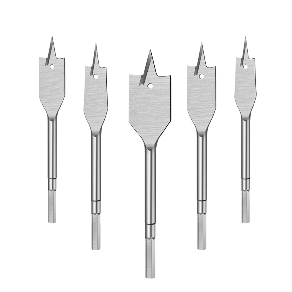 Power Tool Drill Bit Flat Drills Special Designed Woodworking 20mm-38mm Flat Wood High-carbon Steel Silver 150mm