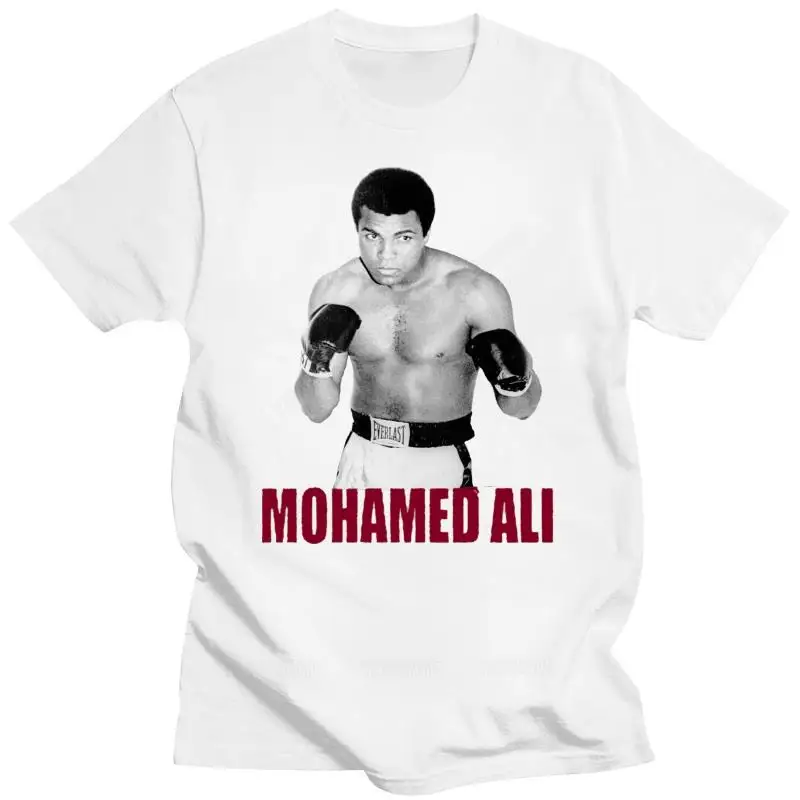 Men summer t-shirt funny print short sleeve T-shirt Mohamed Ali White Personalized T Shirt funny t-shirt novelty tshirt women