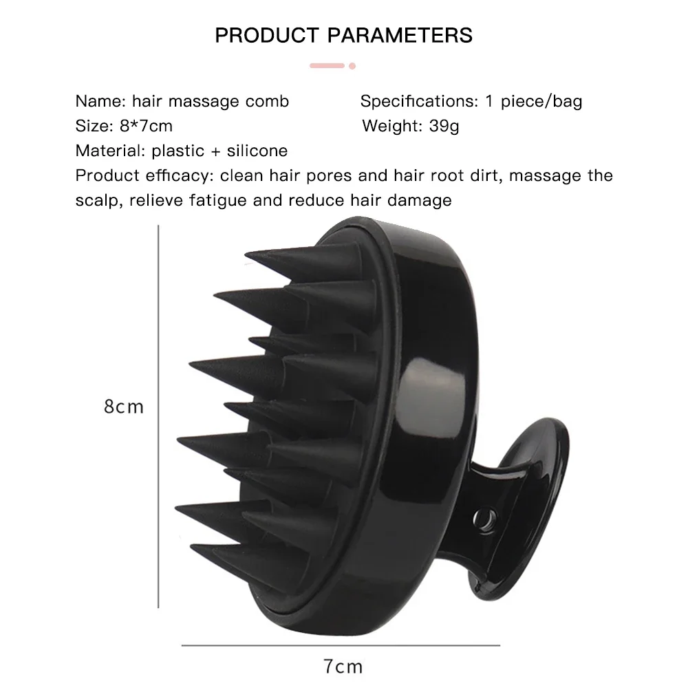 Silicone Scalp Massager Shampoo Brush Scalp Brush for Hair Growth / Dandruff Removal, Hair Scrubber Scalp Stimulator Exfoliator
