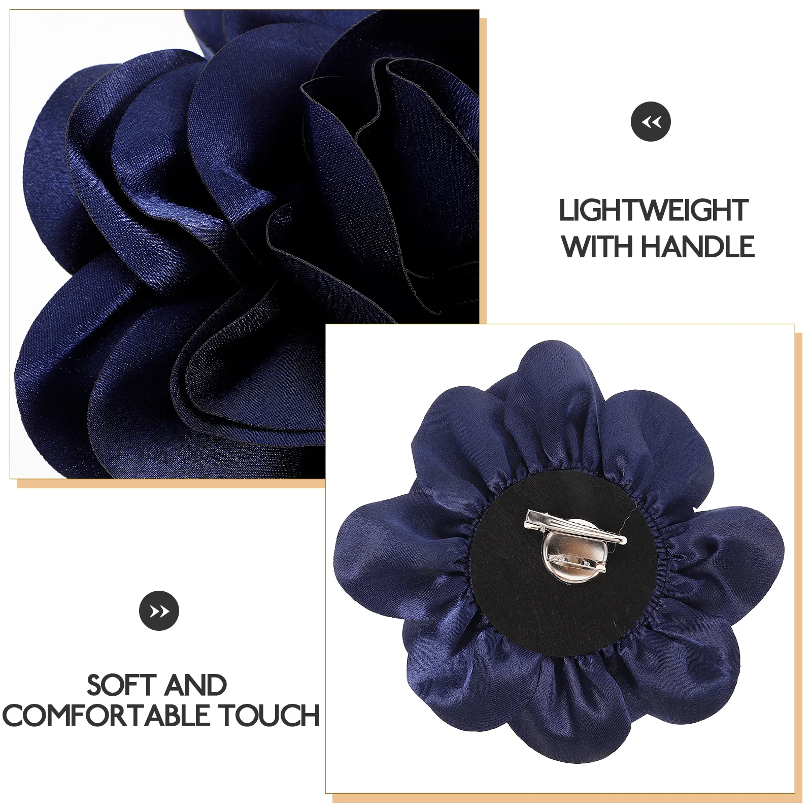 

Large Silk Flower Clothes Decor Accessory Brooch Pins Women Accessories Blue Flower Pin Dress Decor Brooch Party Wedding Gift
