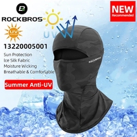 ROCKBROS UV Sun Protection Face Mask Hiking Fishing Scarf Riding Outdoor Sport Neck Gaiter Headband Cycling Balaclava Face Cover