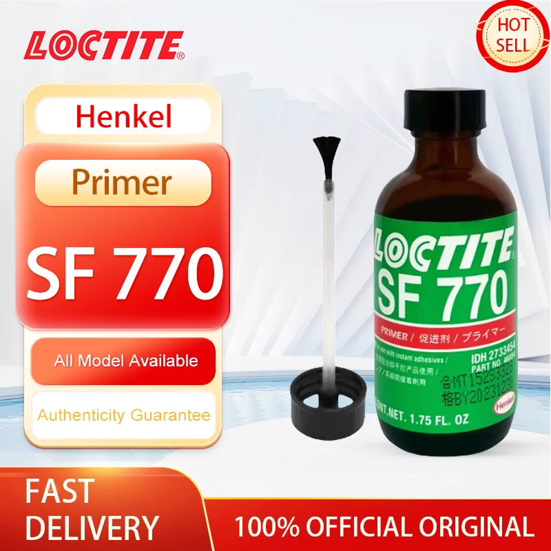 100% oficial Original Loctite SF 770 Primer Promotor de adhesión transparente Botella de 1,75 oz para unir con adhesivo instantáneo