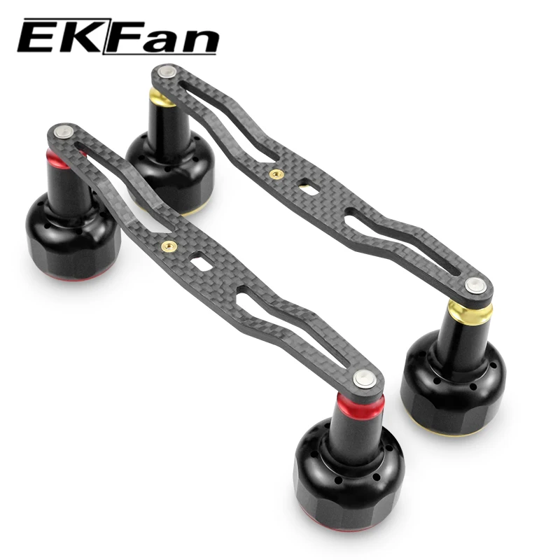 EKFan 140MM Kohlefaser-Baitcasting-Angelrollengriff für A/D/S 7*4/8*5mm Loch Universal-Köderrollengriff DIY-Teile – Detail 8