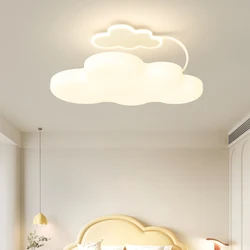 White Cloud Chandeliers LED Children's Room Lights Cream Style Modern Warm Boy Girl Bedroom baby Room Nursery Cloud Chandelier