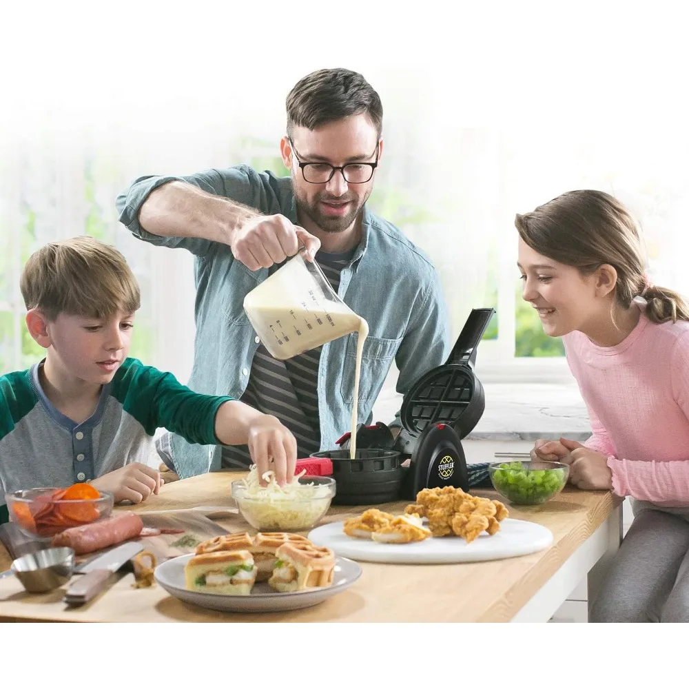 03512 Stuffler gefüllte Waffeleisen, belgisch, groß, schwarz