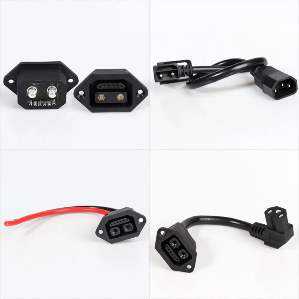 With Wire 2+6 E-Bike  Lithium Battery Charging Charger Connector Charging Interface Electric Vehicle Adapter