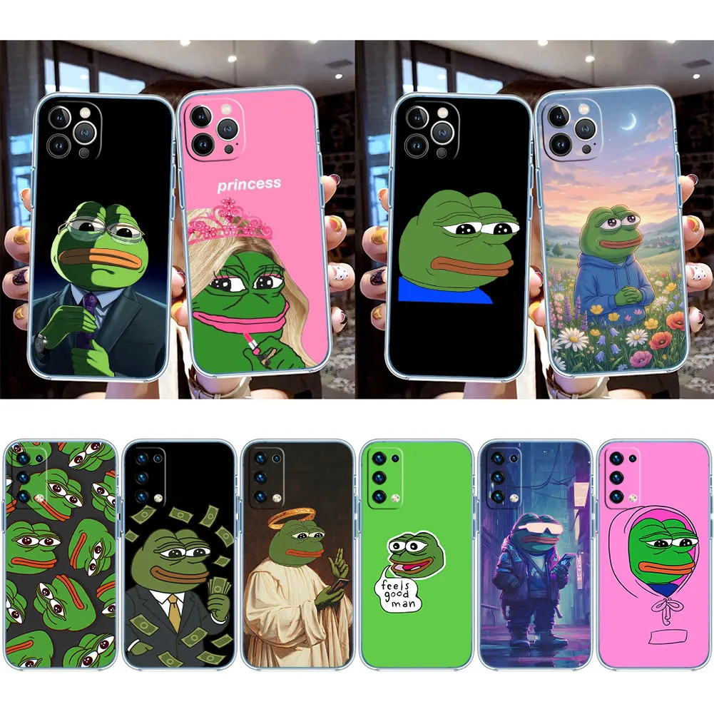UT16 Frogs CartoonP-Pepes Phone Case for Motorola Moto G40 G04 G05 One Ace Action  Fusion + Plus Hyper Macro Vision Zoom view 2