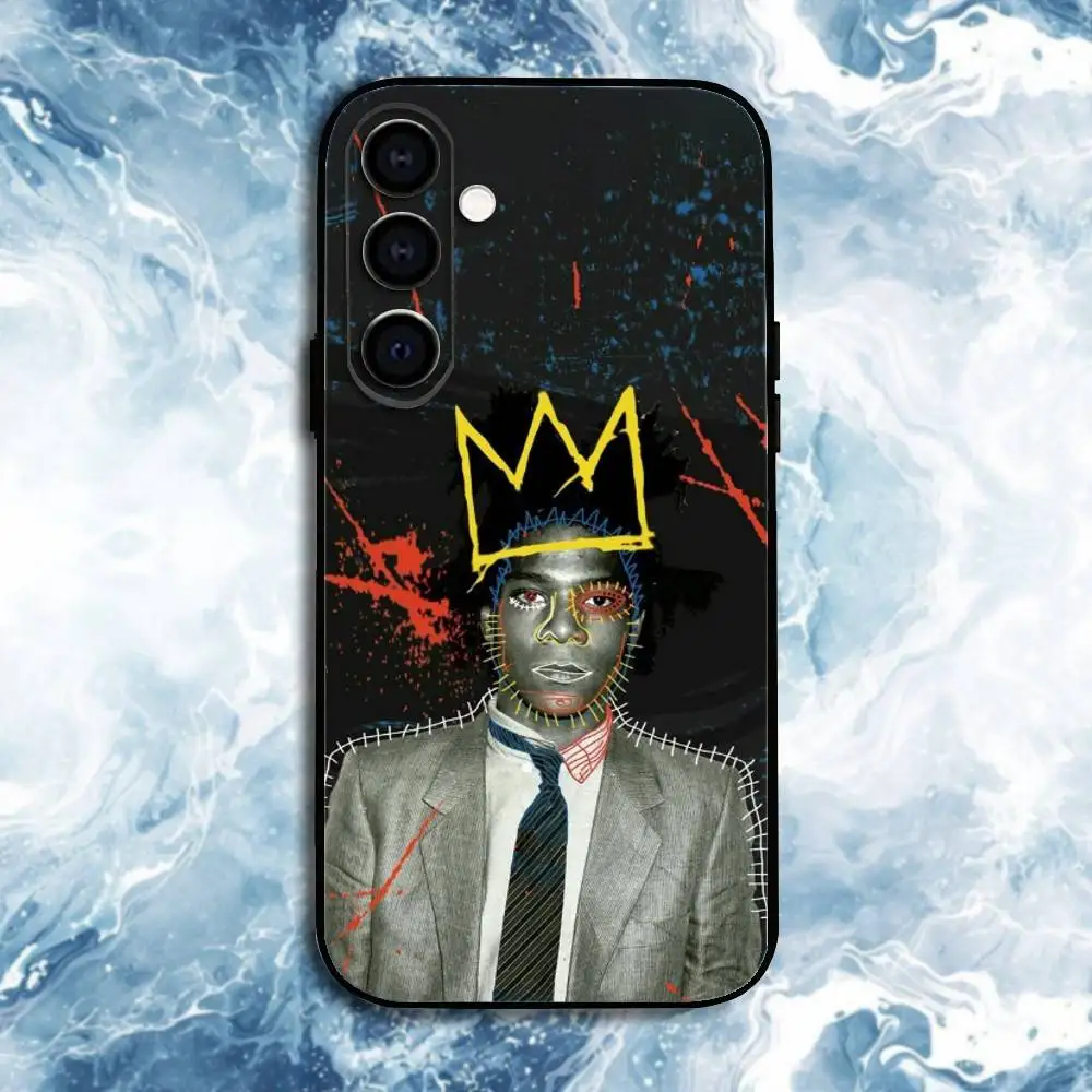 เคสโทรศัพท์ J-Jean-M-Michel B-BasquiatS สำหรับ Samsung Galaxy A73,A72,A71,A70,A53,A52,A51,อื่นๆ เคสสีดำนุ่ม