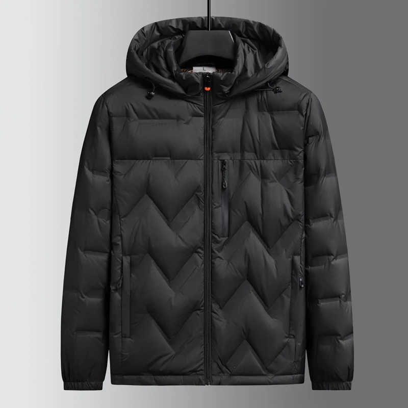 سترة رجالية خفيفة الوزن سترة جديدة خفيفة الوزن وقبعة محمولة للرجال مقاس كبير XL-6XL #4