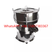 220V Electric Vibrating Screen 304 Stainless Steel Powder Liquid Vibrating Sieving Machine Lab Sieve Shaker 10-200 Mesh Optional