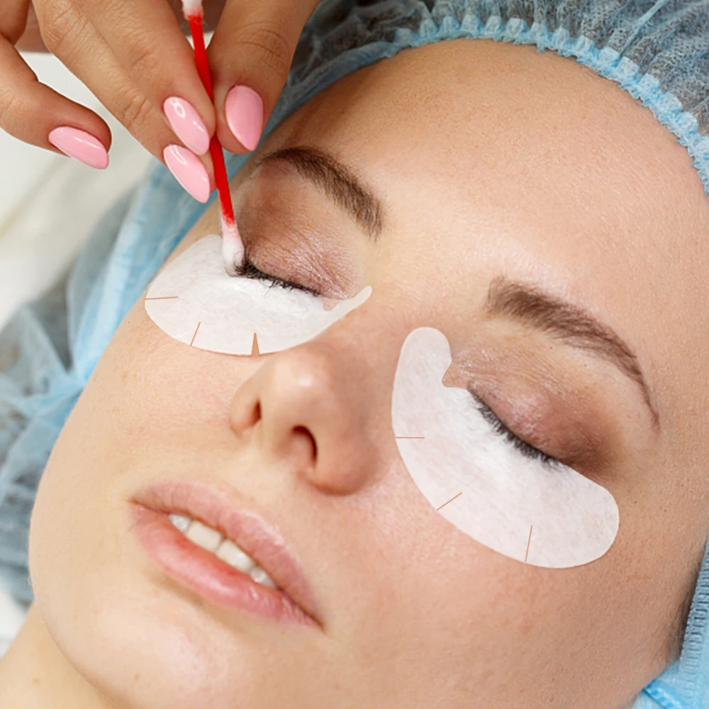 Augenklappen einmalige Transplantation Wimpern Isolation Augenklappe U-Form gefälschte Wimpern Aufkleber Wimpern verlängerung liefert Patches Make-up-Tools