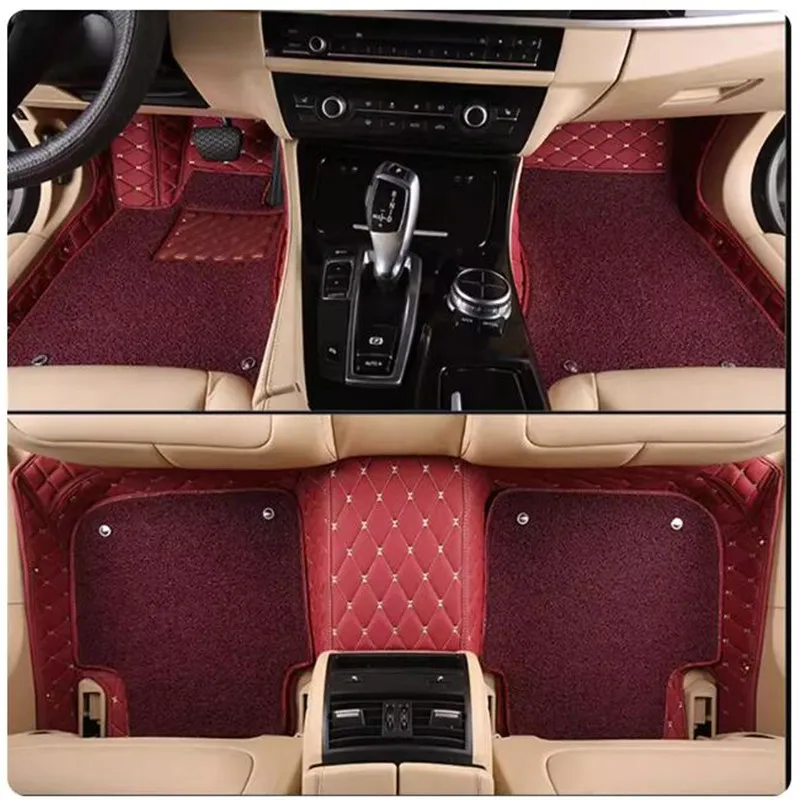 

Custom special car floor mats for Lexus LX 570 5 seats 2021-2007 Top quality waterproof double layers carpets for LX570 2016