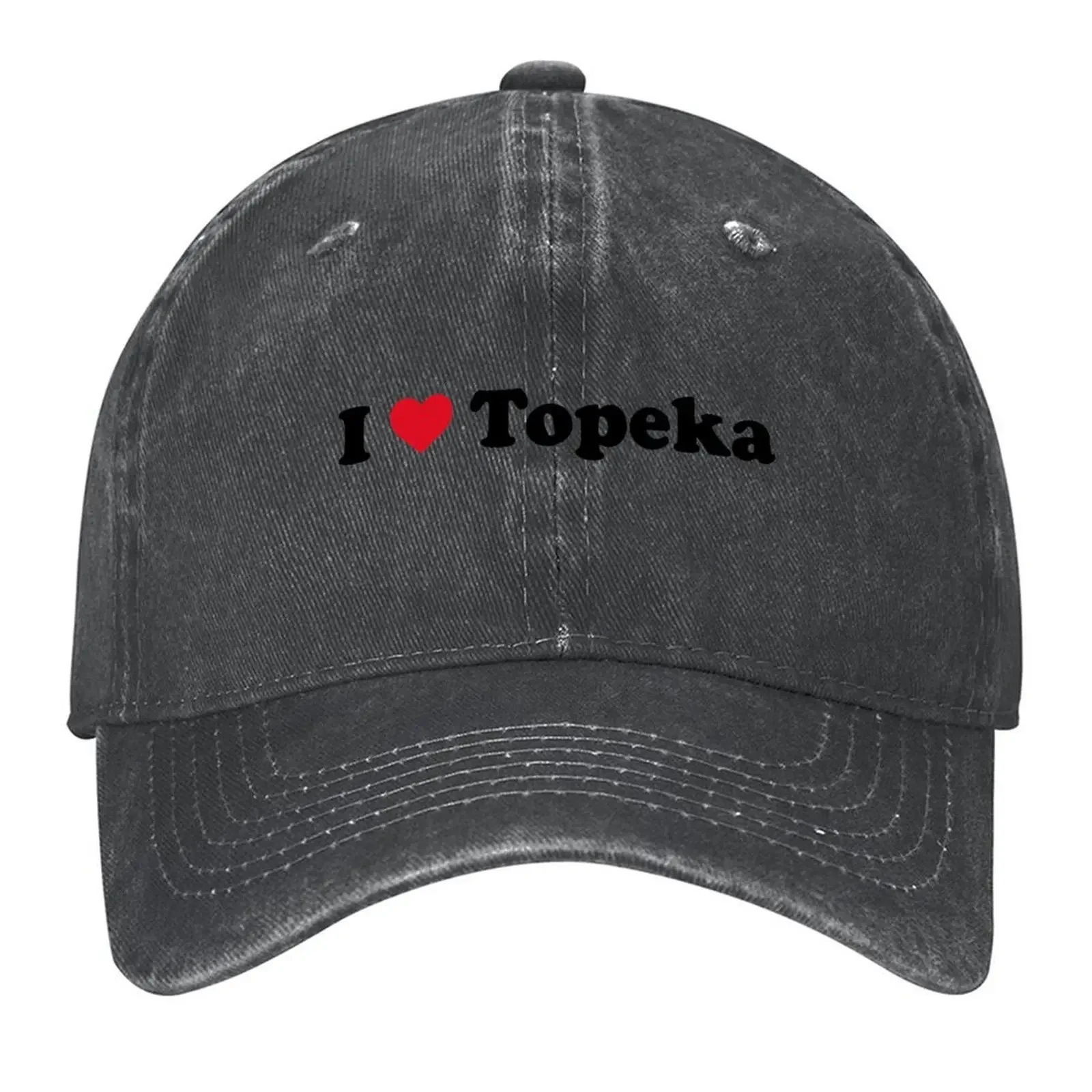 Gorra de béisbol I Love Topeka 2026, gorra de camionero de lujo para hombre, gorra de verano a la moda para hombre y mujer