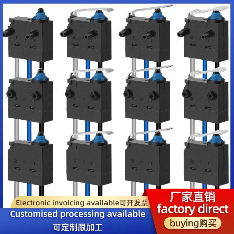 IP67 Original Factory Direct Sales 13.3mm Universal Charging Gun Toy Connectable Terminal G303 DW2 Waterproof Micro Switch
