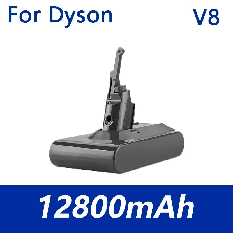 เครื่องดูดฝุ่นแบตเตอรี่ลิเธียมชาร์จไฟได้สำหรับ Dyson 6800มิลลิแอมป์/9800มิลลิแอมป์/12800แอมป์ V8 21.6โวลต์แบตเตอรี่ลิเธียมแบตเตอรี่เครื่องมือชาร์จไฟได้