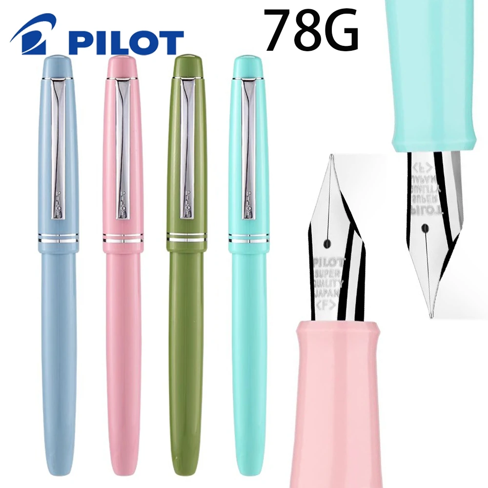 Japan PILOT 78G Fountain Pen Practice Ink Sac Can Be Replaced with High-end Stationery for Office Writing Gifts School Supplies