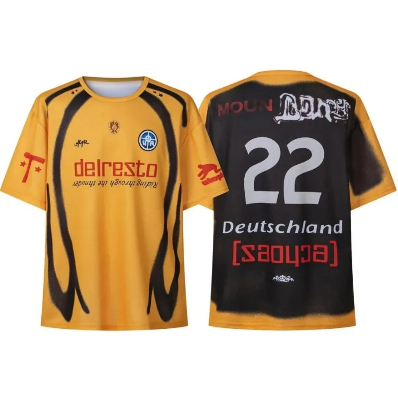 تي شيرت مطبوع ثلاثي الأبعاد من Cactus Jack AstroWorld Tour Utopia - ملابس شارع فضفاضة للجنسين (الرجال والنساء في سن المراهقة #5