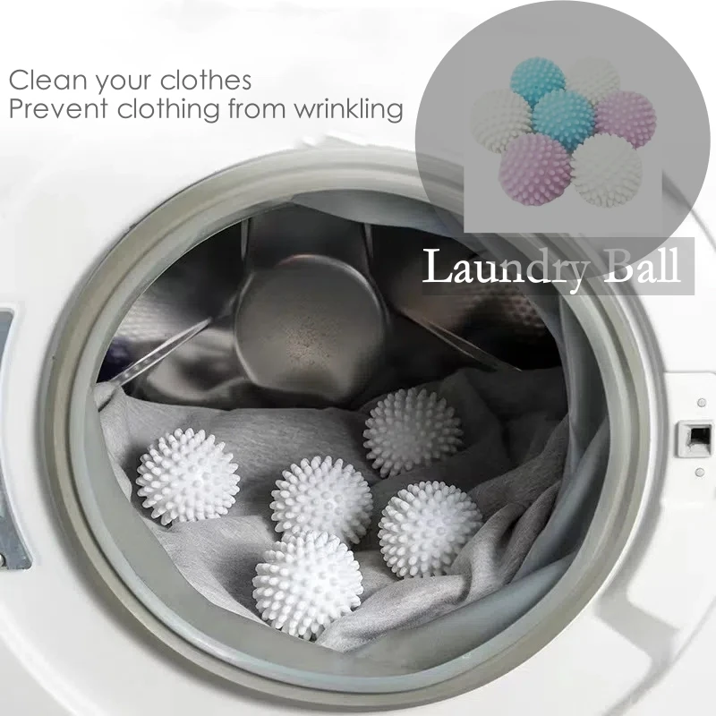 PVC Laundry Balls Eco Friendly Softener Washing Machine Reusable Anti-tangle Laundry Cleaning Balls Clothes Washing Accessories