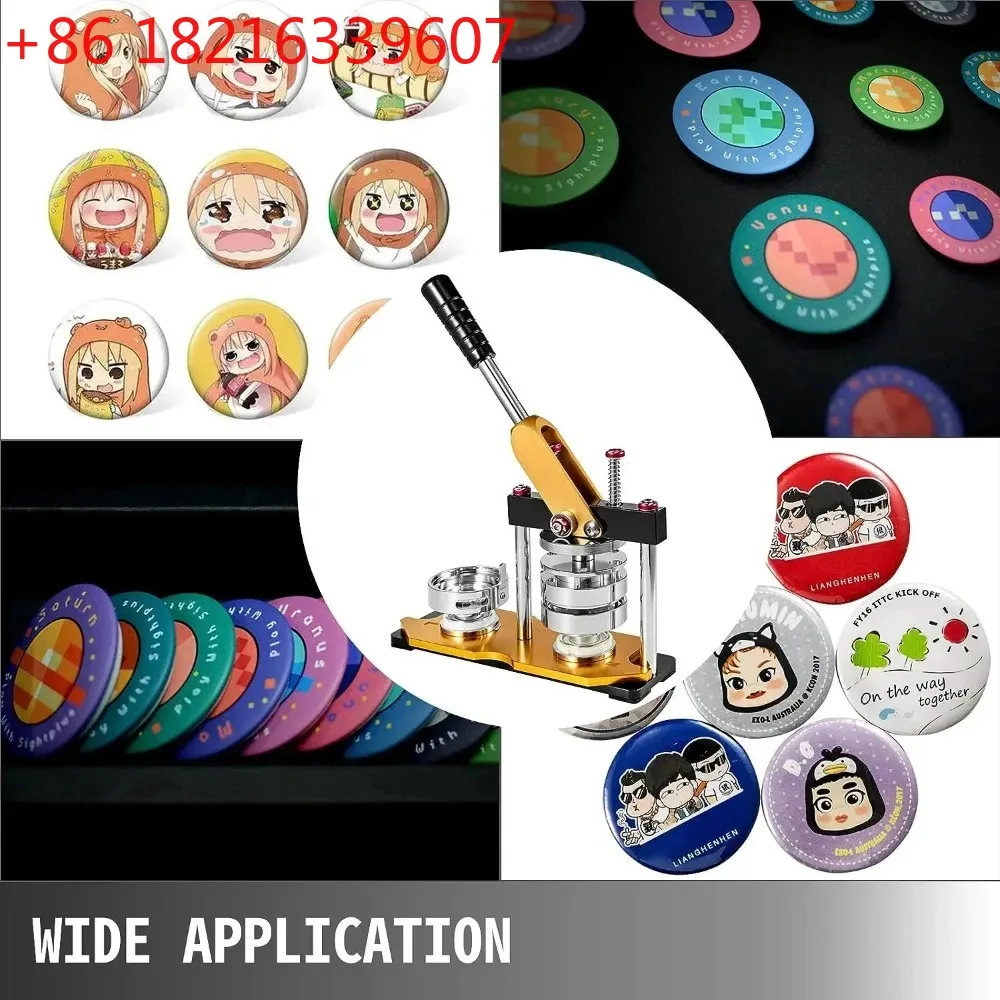 YAO Badges Rotating Badge Machine Shaking Machine DIY Equipment Badge for Friends Children DIY Gifts,Button Maker Machine
