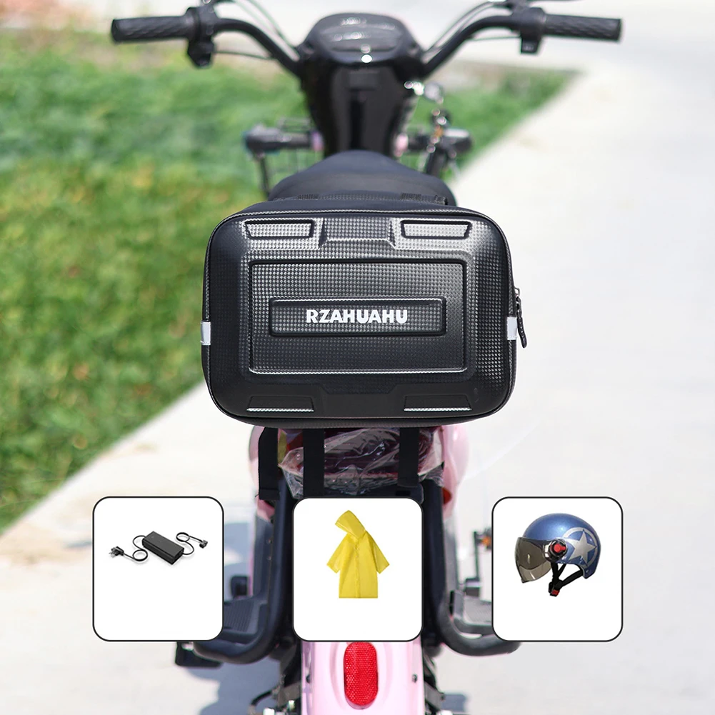 Electric Bike Front Hanging Bag Rear Hanging Bag Waterproof Hanging Bag Battery Bike Helmet Charger Storage Artifact