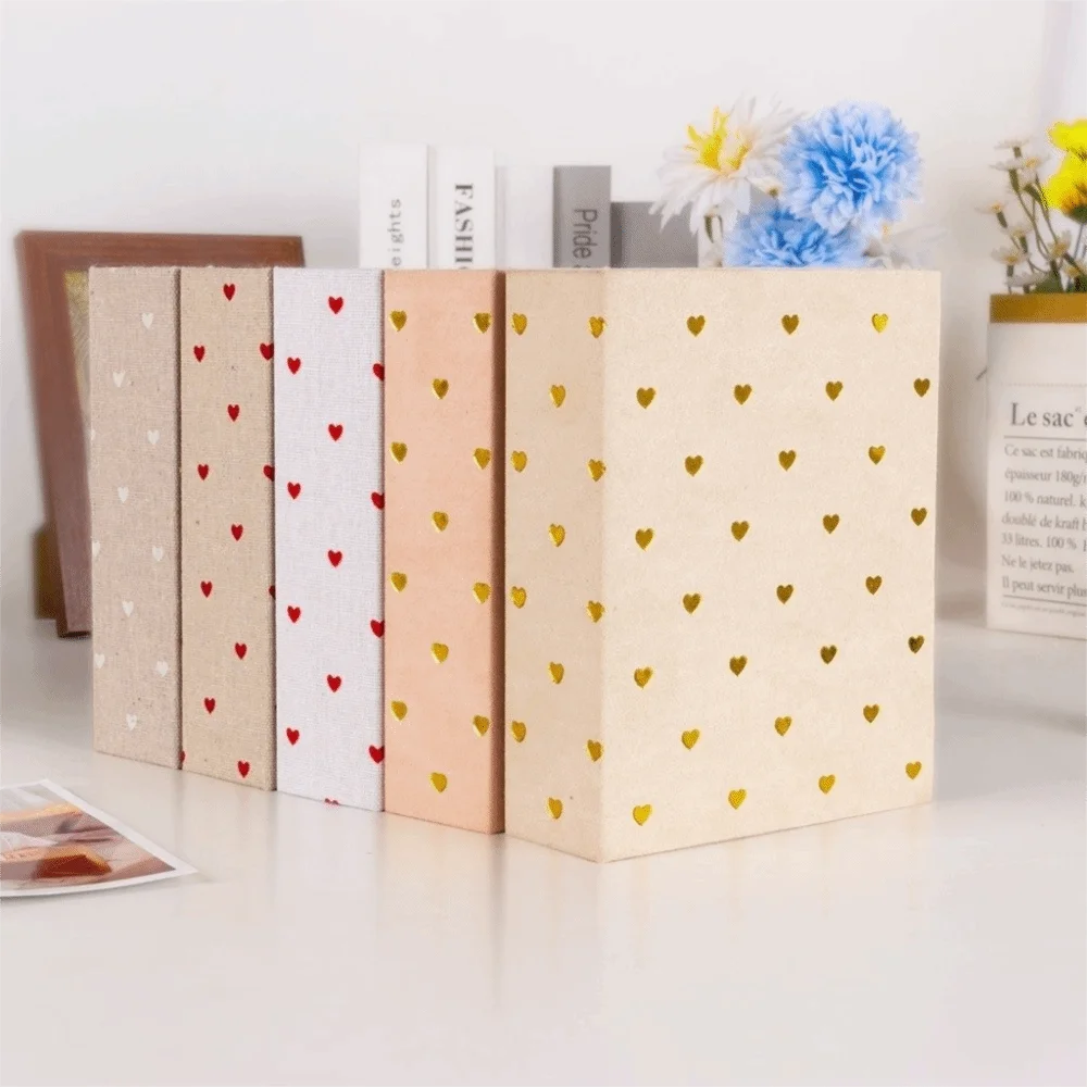 6 Inch 100 Pockets Photo Album Cloth Cover Laminated Slip-in Picture Albums Insert Pocket Large Capacity Scrapbook Album