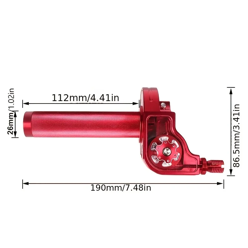 22mm CNC Aluminum Throttle Grips for Motorcycles, Scooters & Dirt Bikes