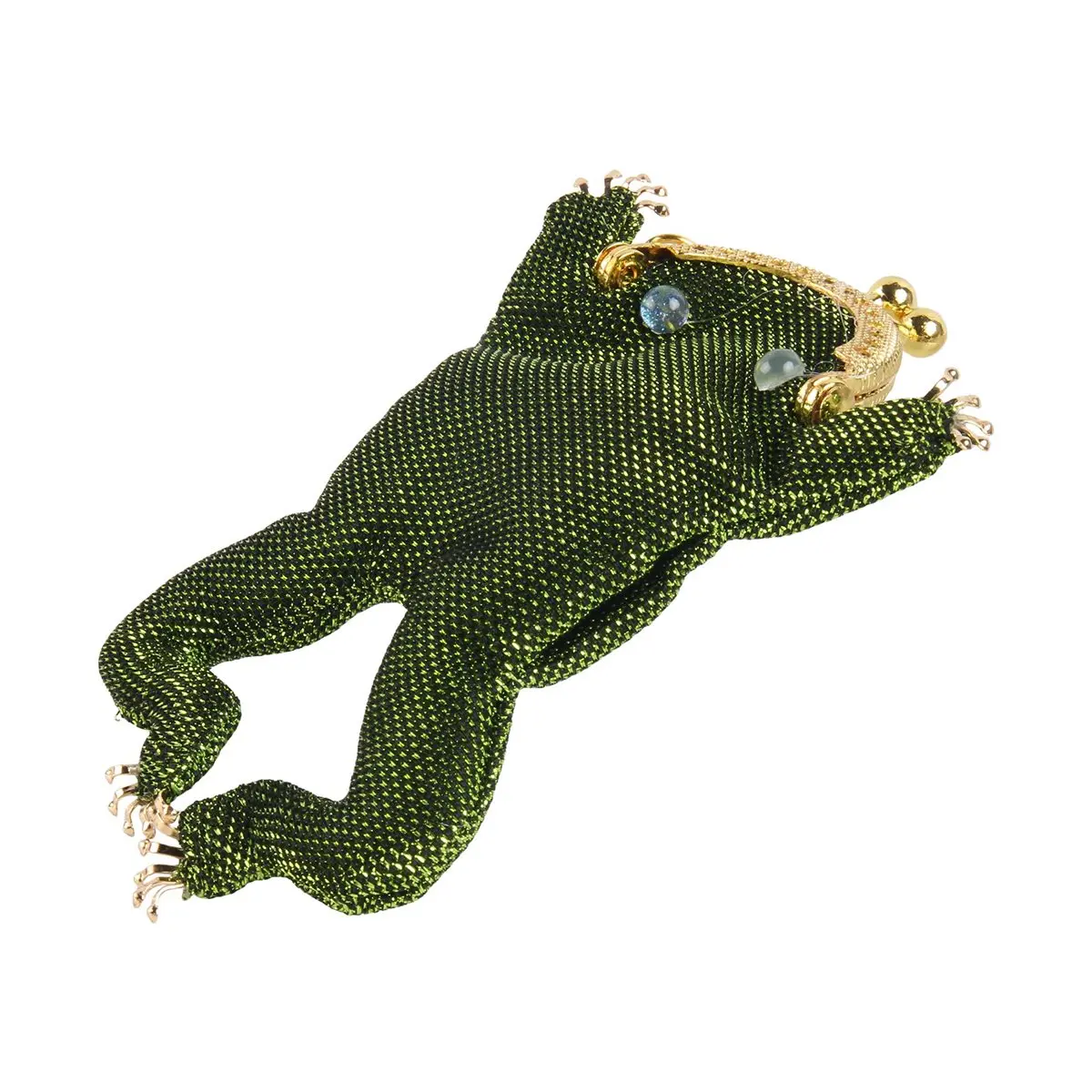 2026 New Tool Charming Frog Coin Purse, Kiss Lock Small Pouch Earbuds Keychain Bag Charm, Cute Amphibian Accessory Container