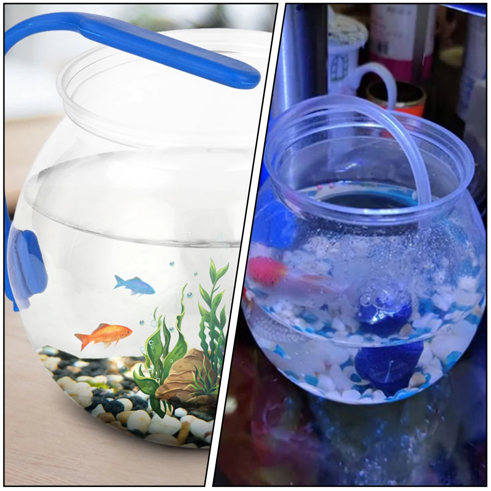 

4pcs Desktop Fish Tanks Transparent Glass Aquarium For Goldfish Bowl Decorative Container Household Pet Supply
