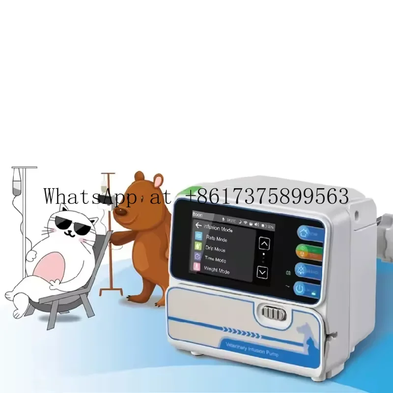 Veterinary Medical Equipment Touch Screen Infus ion Pump Animal Use Vet Portable Infu sion Pump