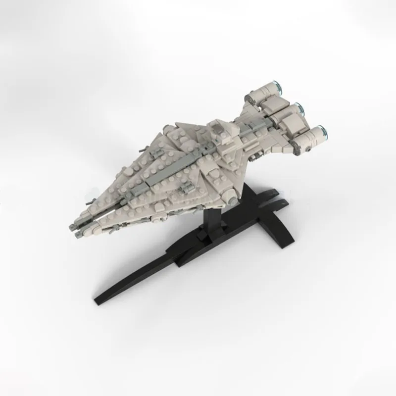 427PCS Moc Star Schlacht Mini Größe Imperial Light Cruiser 3D Poster Modell Bausteine Ziegel Diy Kreative Spielzeug Kind geschenk