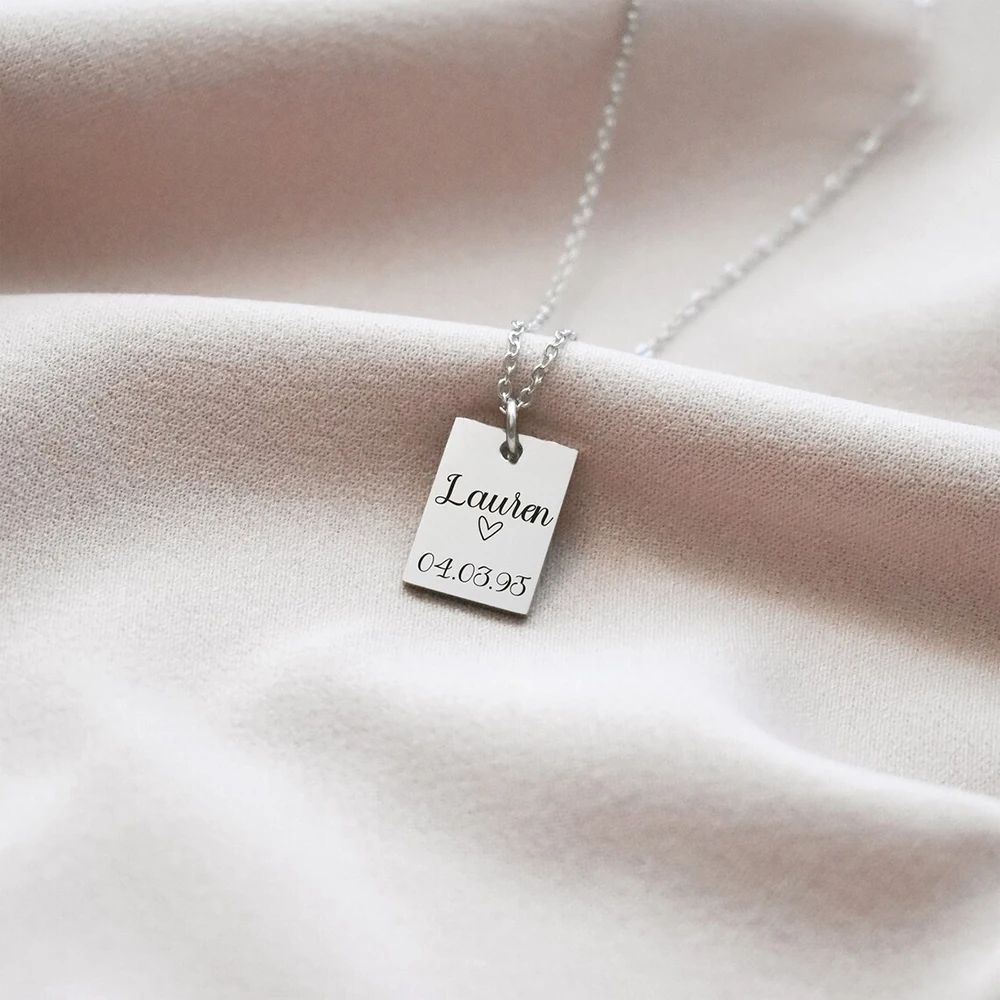 Customized Stainless Steel Carved Pattern Necklace, Paired With Daily Clothing, Fashionable Accessories, Exquisite Gifts