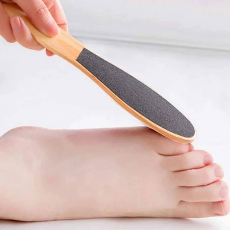New Pedicure Grater 23cm Wooden Smooth Hard Dry Tough Skin Double Sided Feet Remover