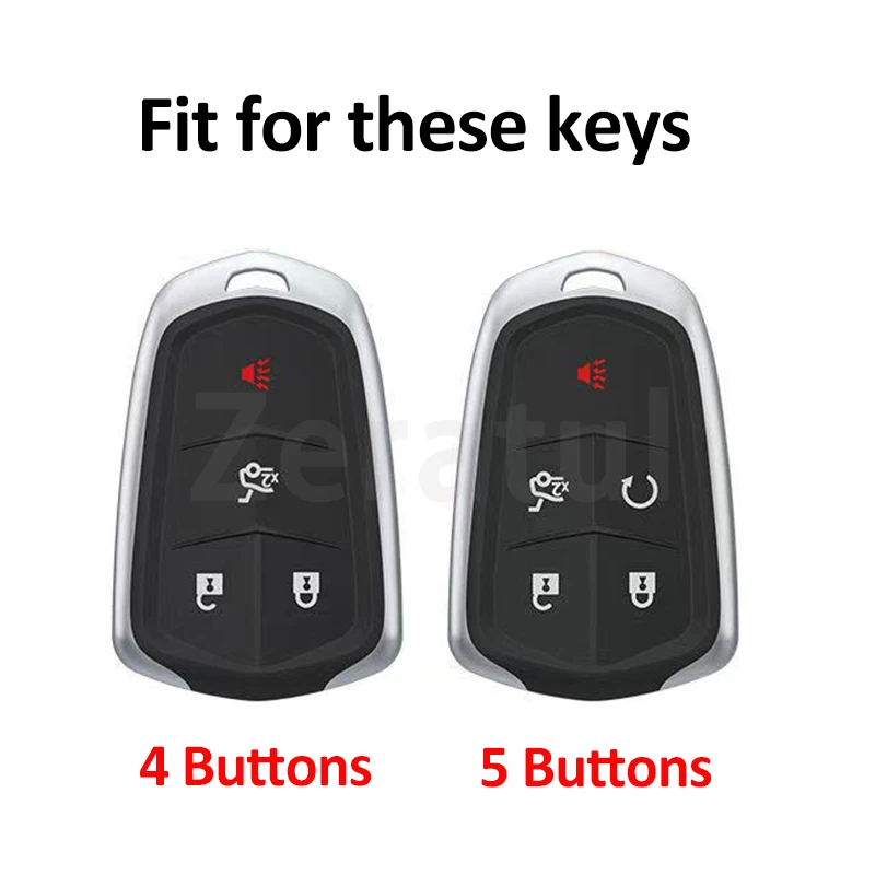 4/5 Bottons Fashion TPU Shell for Cadillac XT6 CTS DTS ESV STS ELR ATS XTS XT5 XT4 CT6 Car Remote Key Case Cover Accessories