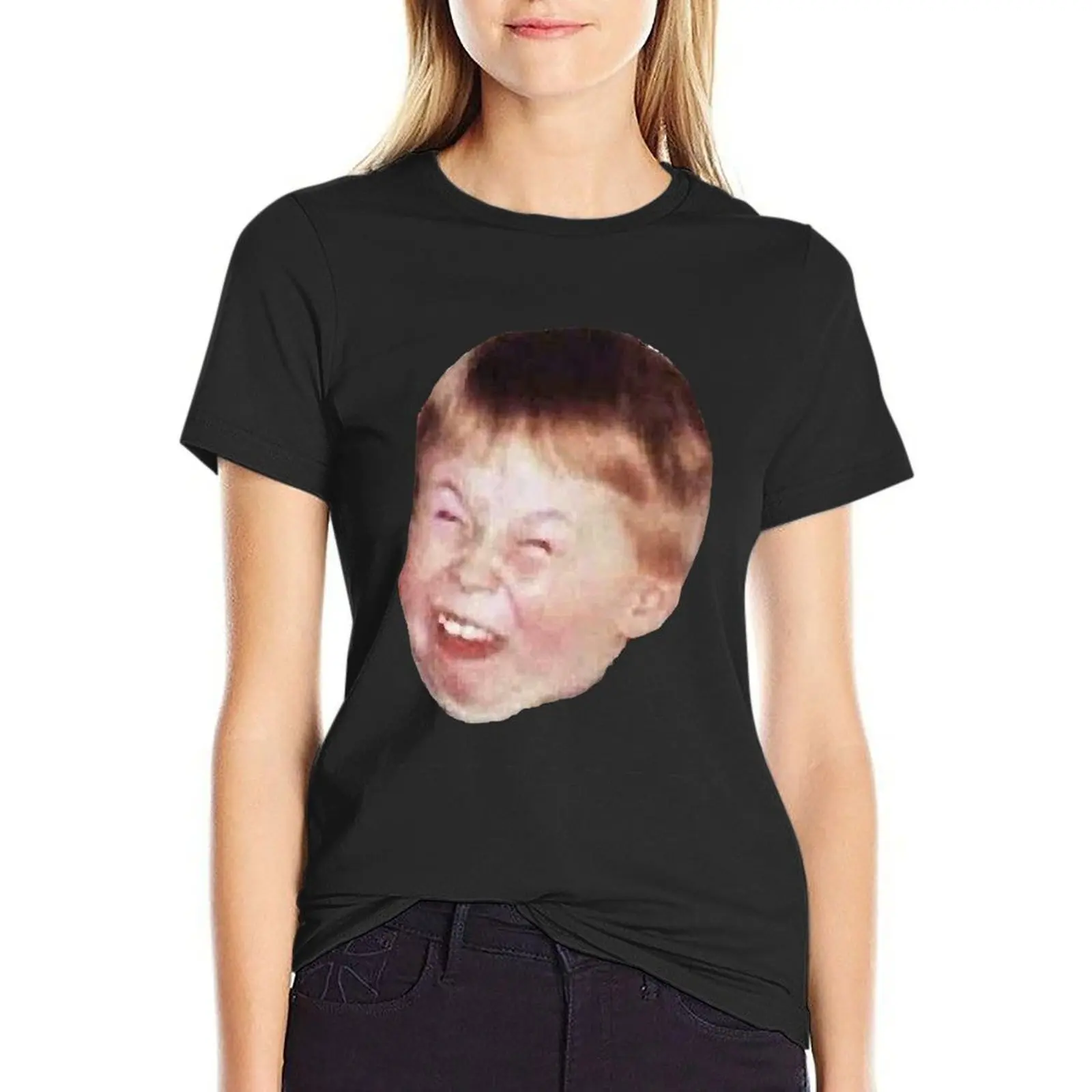 Little Kid Redhead Fat Laughing Mocking Funny Meme Face Classic T-Shirt vintage clothes cute clothes Woman fashion