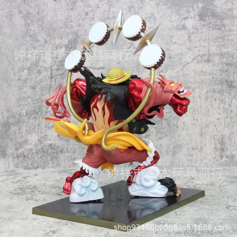 One Piece Luffy Gear 4, Interchangeable Face Figure, Boxed Model, Birthday Gift, Room Decor, Desktop Ornament view 6